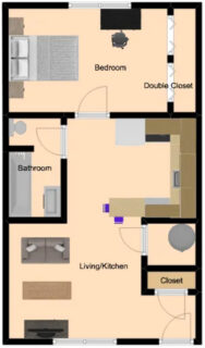 1 Bed / 1 Bath / 500ft² / Availability: Please Call / Deposit: $99 / Rent: $795